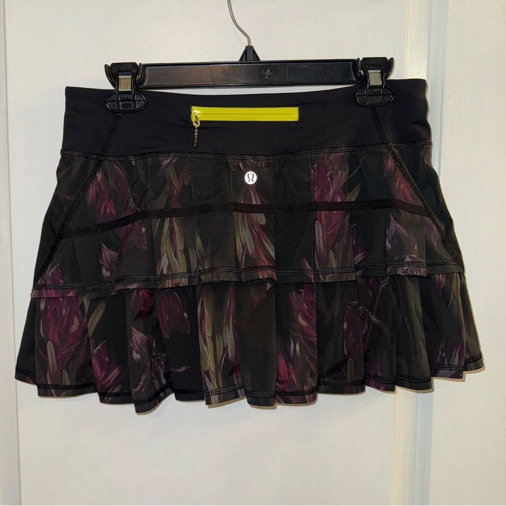 Lululemon Pace Setter Skirt Regular Length Midnight Iris Multi Black - Picture 3 of 12